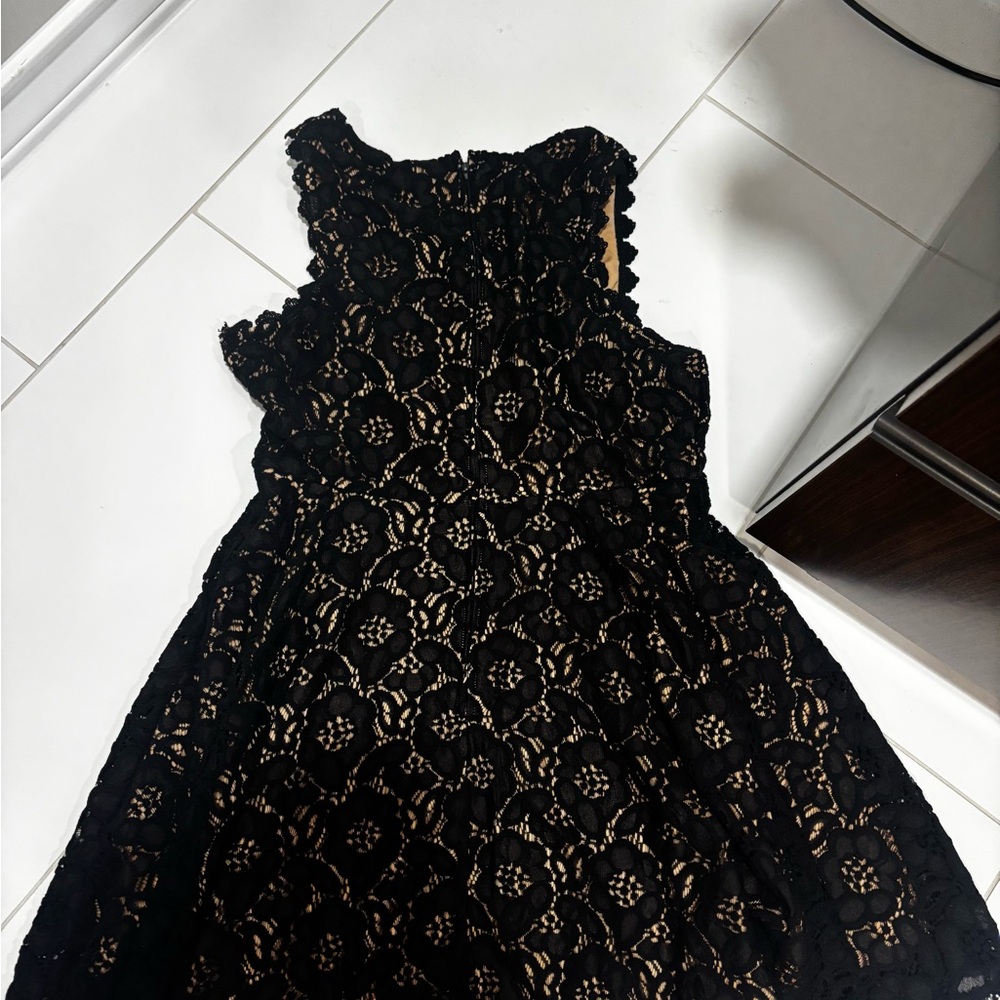 Black A-line Midi Dress for Cocktail Events